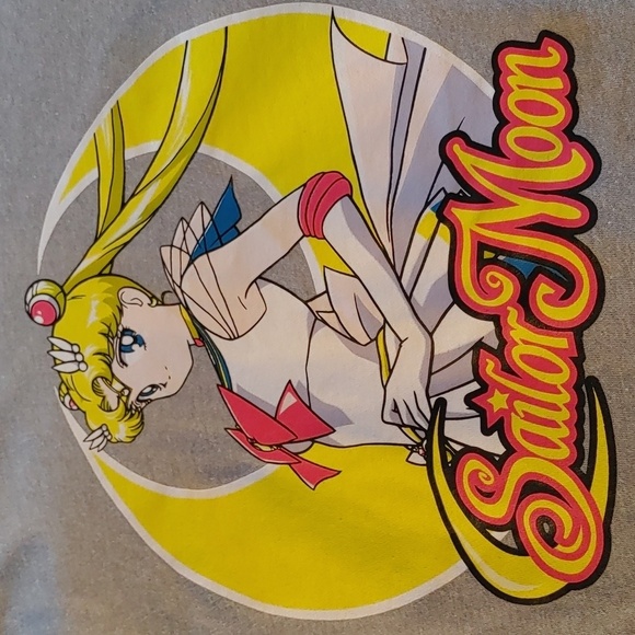 Sailor Moon Tops - 💚Sailor Moon Anime Women's Gray Hoodie